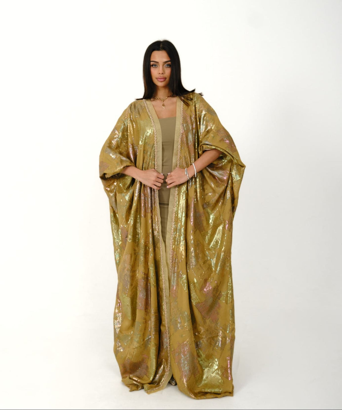 Silk Fiesta Kaftan Dijon