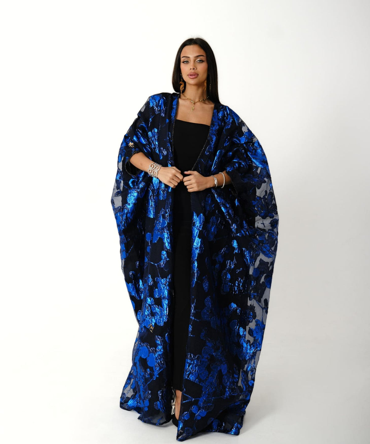 Kaftan Luxe Fiesta Royal Blue + Black