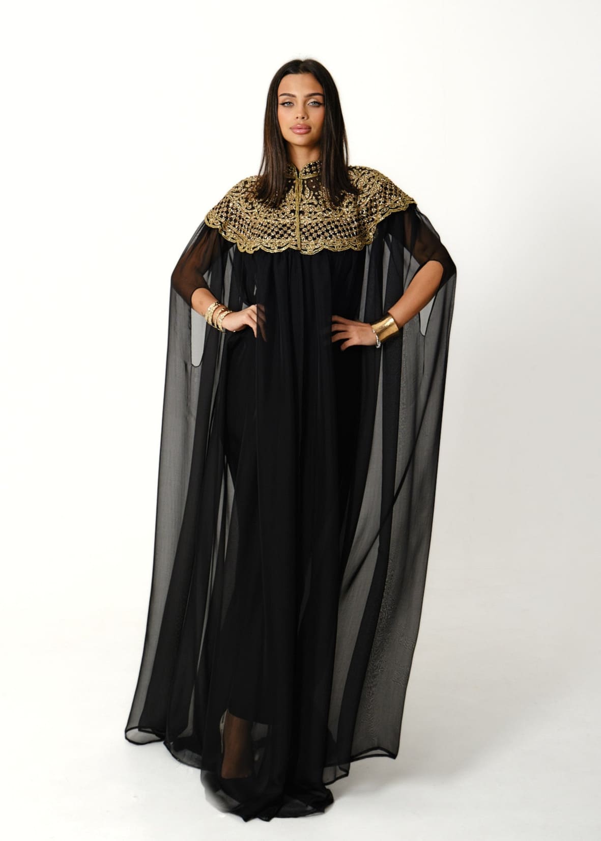 Celeste Gold Beaded Cape