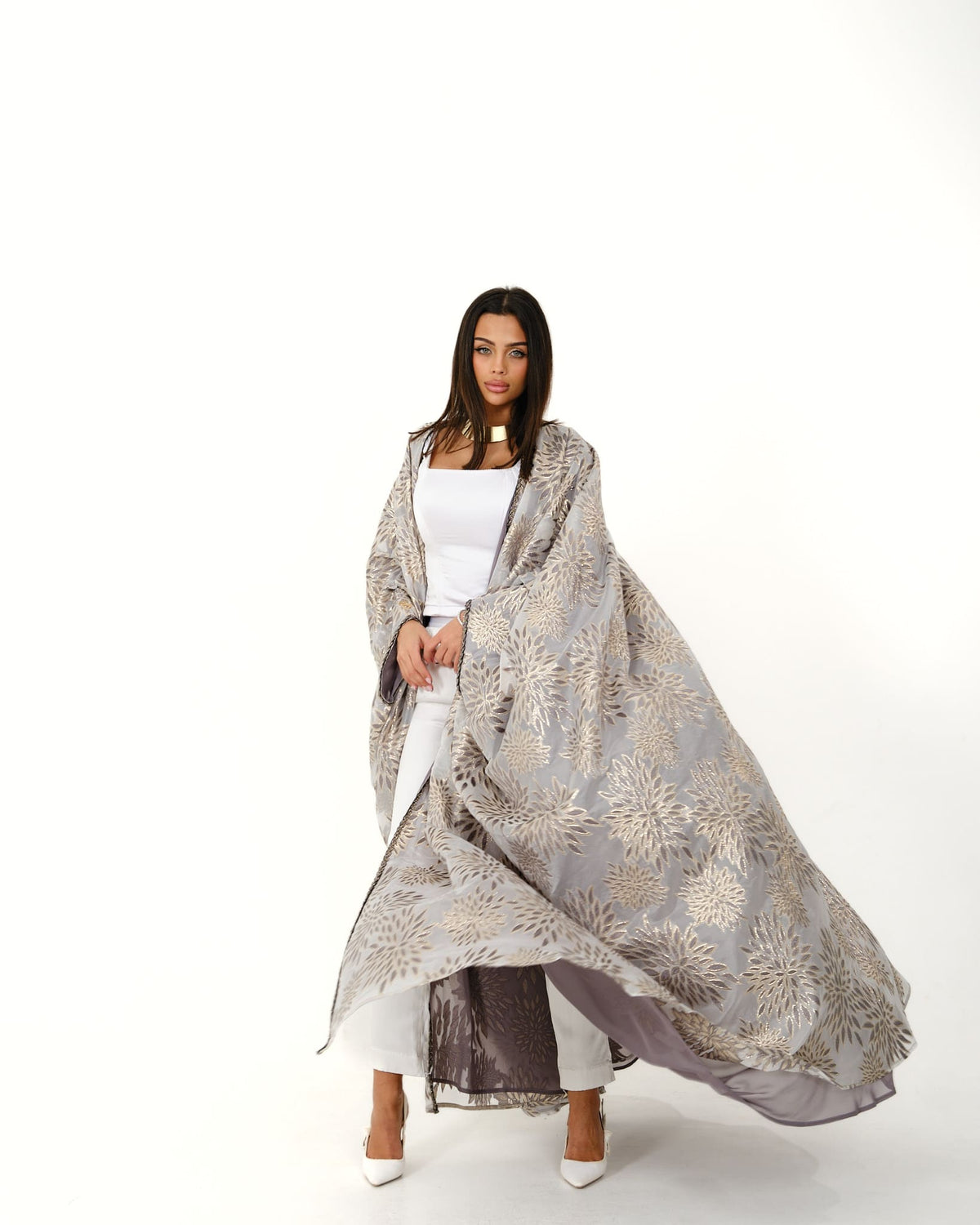 Kaftan Luxe Fiesta Grey + Sliver