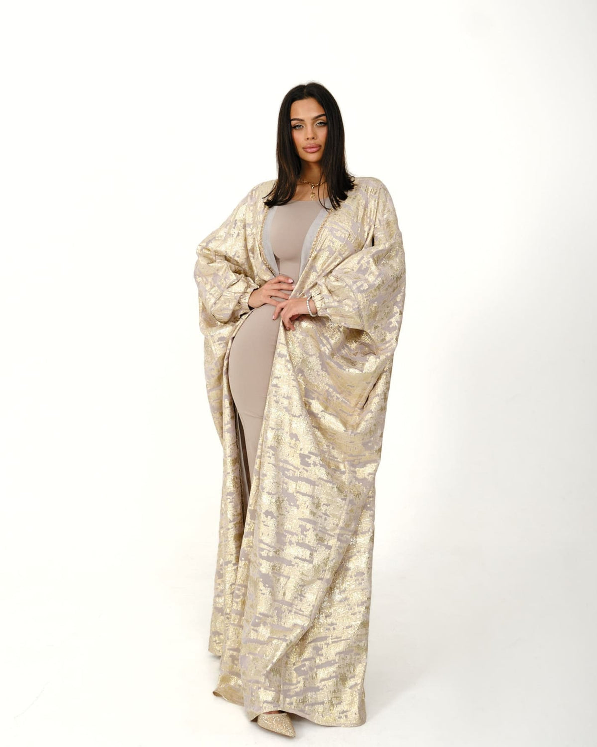 Silk Fiesta Kaftan Ivory
