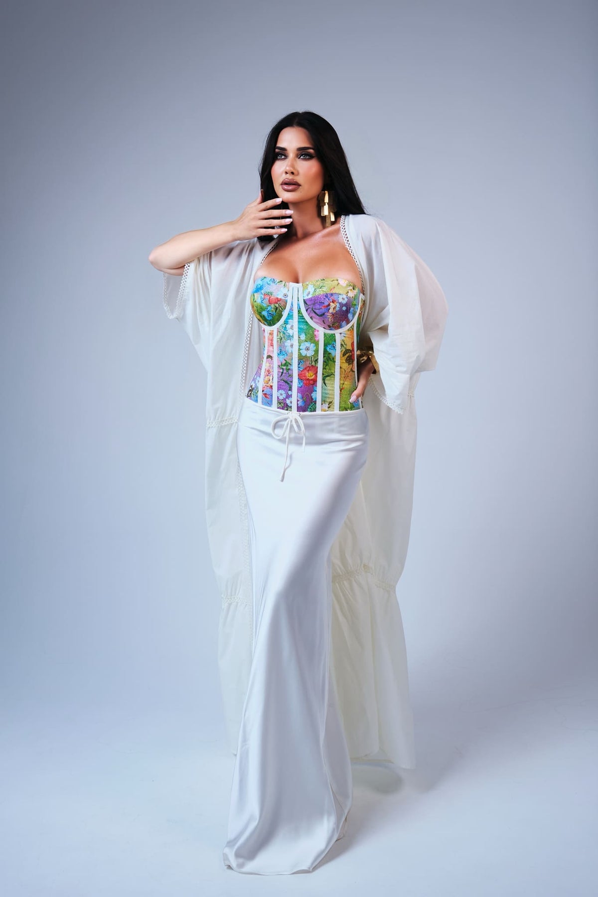 Luminous Satin Skirt