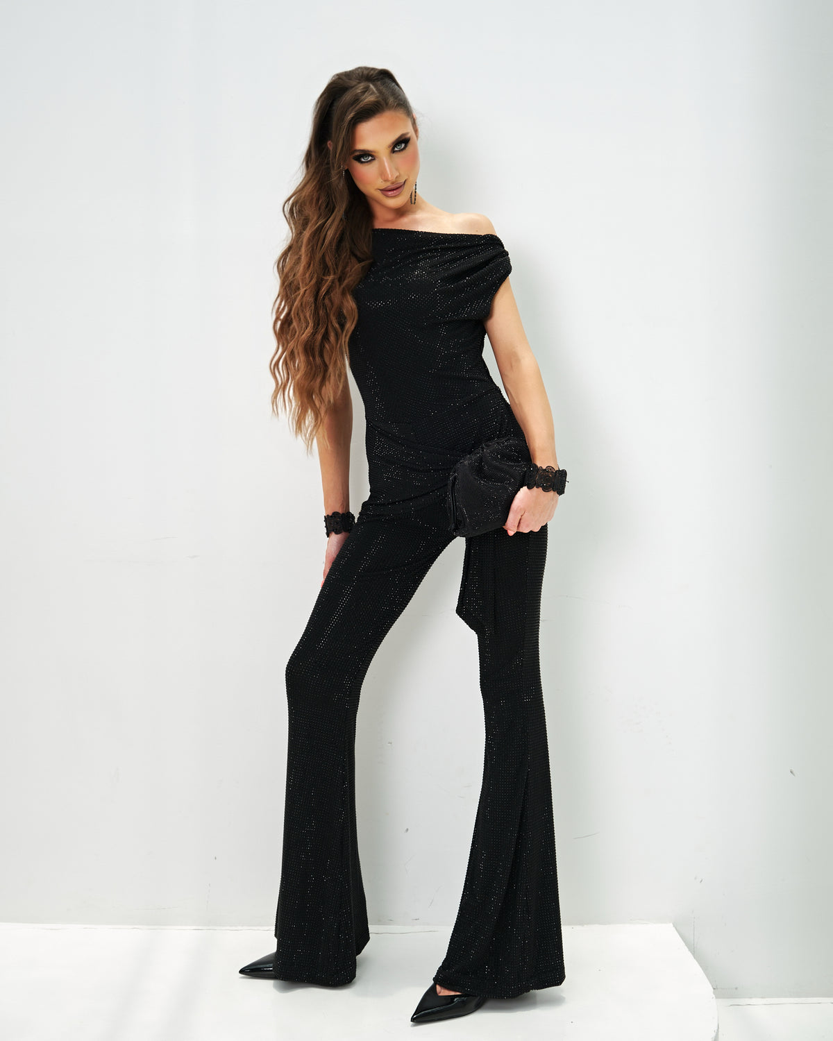 Crystal Jumpsuit Black